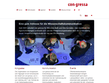 Tablet Screenshot of congressa.de
